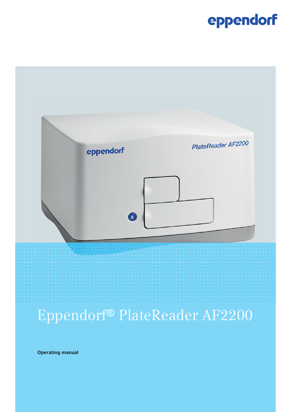 Eppendorf AF2200 Plate Reader User Manual | 72 pages