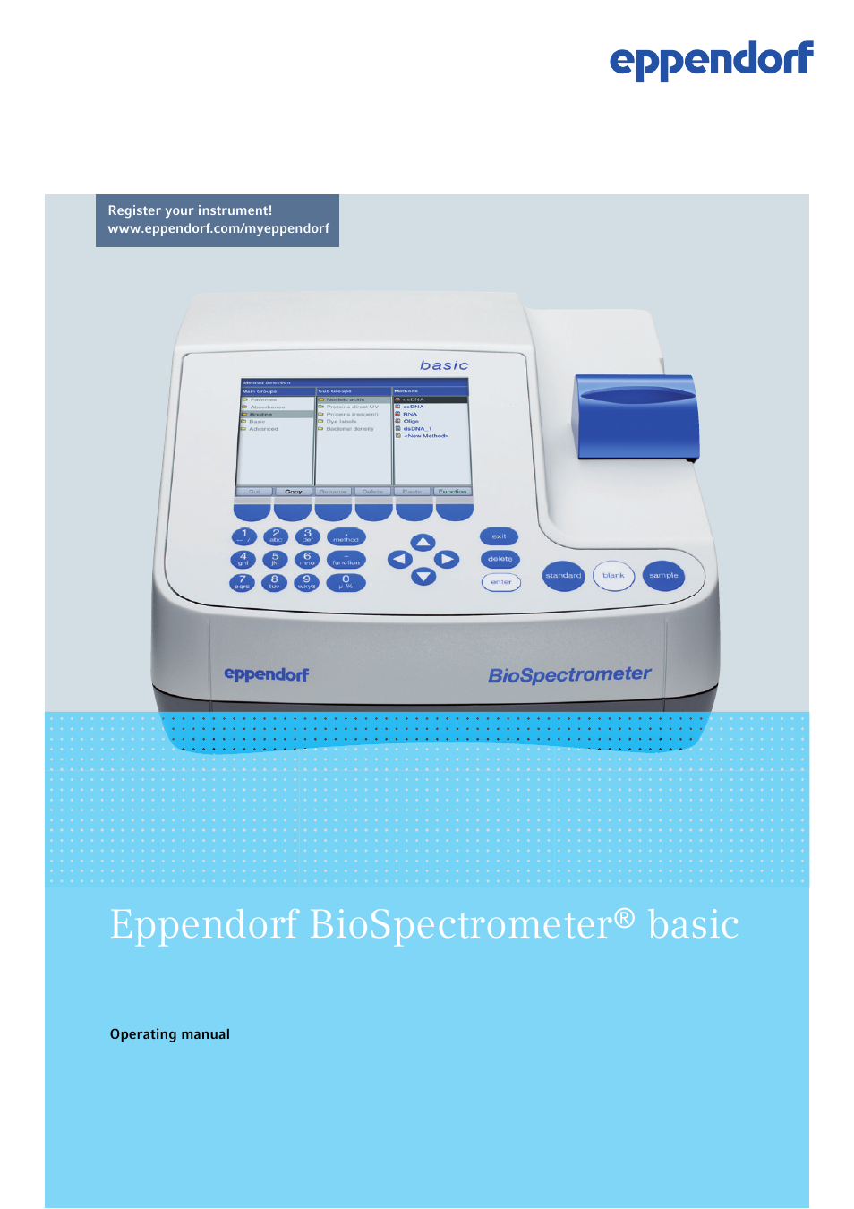 Eppendorf BioSpectrometer basic User Manual | 104 pages