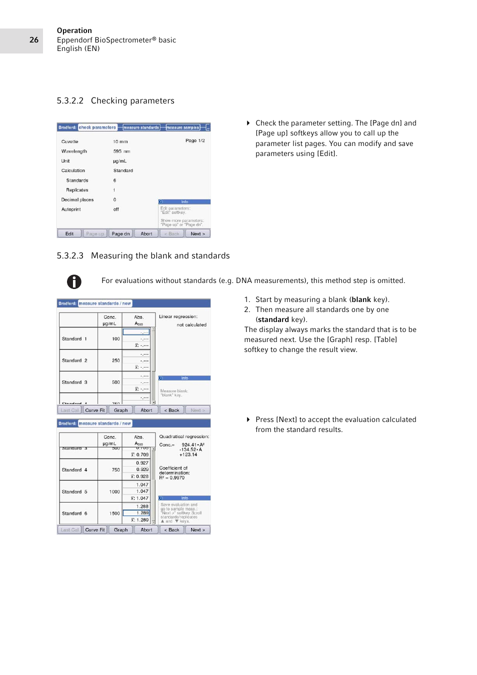 Eppendorf BioSpectrometer basic User Manual | Page 26 / 104