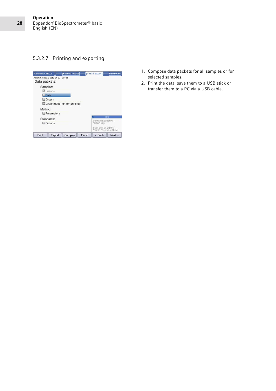 Eppendorf BioSpectrometer basic User Manual | Page 28 / 104