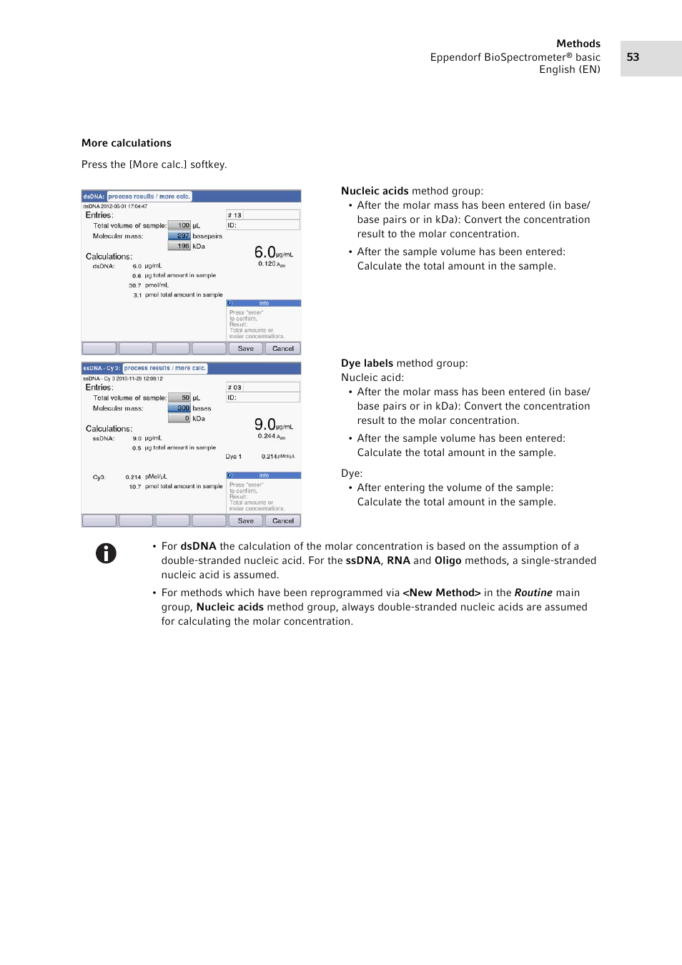 Eppendorf BioSpectrometer basic User Manual | Page 53 / 104