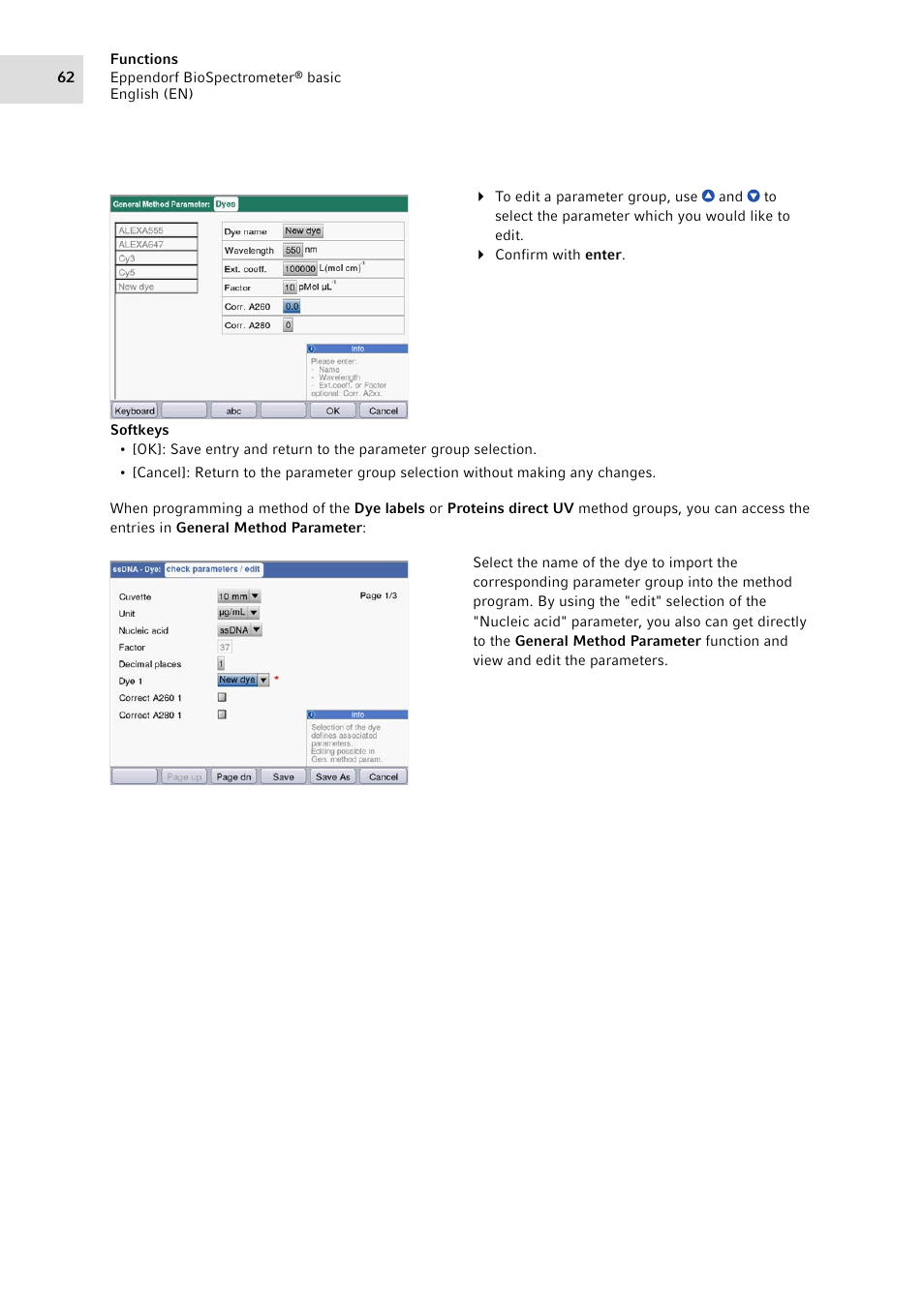 Eppendorf BioSpectrometer basic User Manual | Page 62 / 104