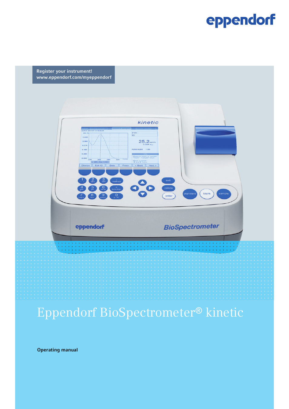 Eppendorf BioSpectrometer kinetic User Manual | 106 pages