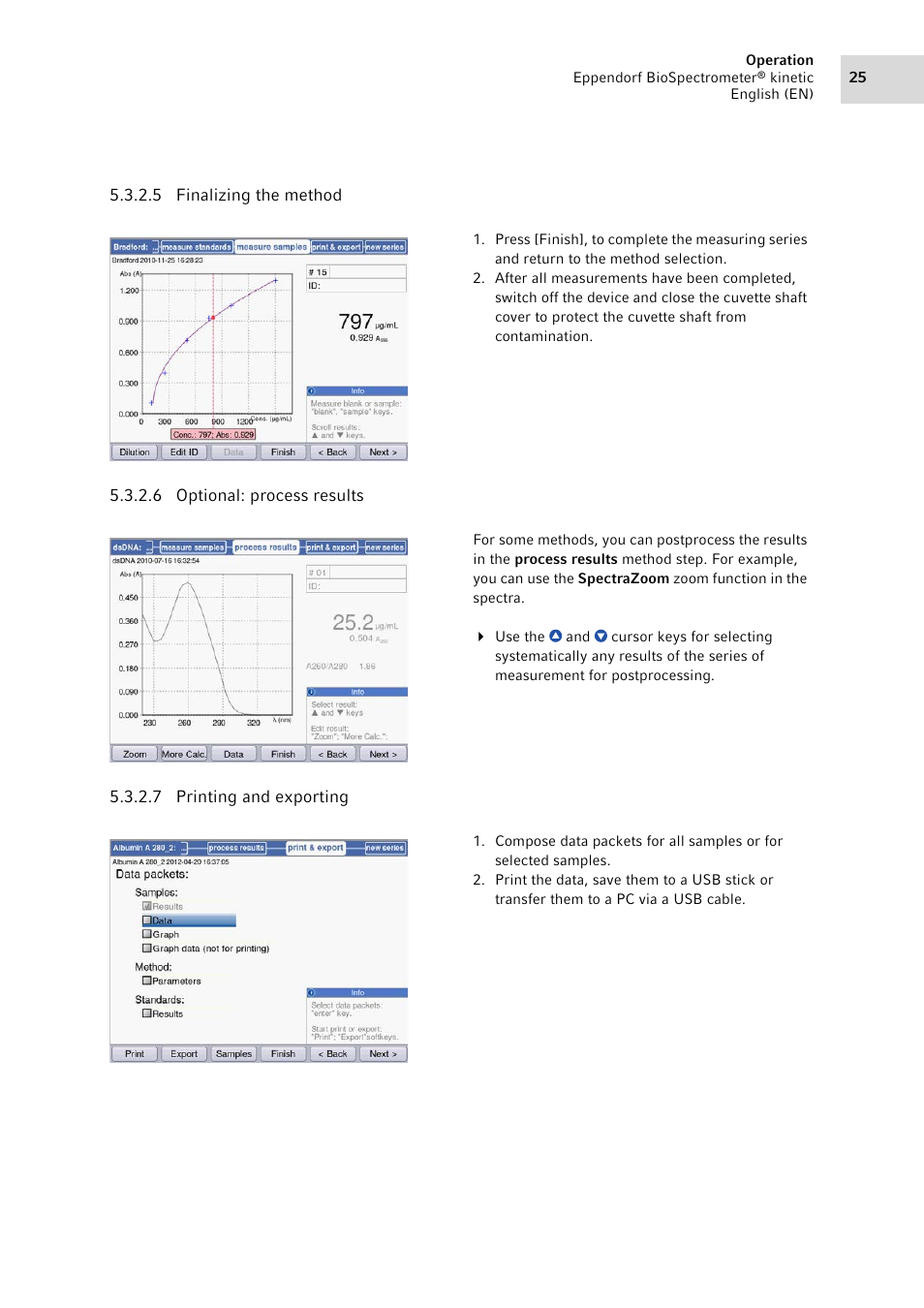 Eppendorf BioSpectrometer kinetic User Manual | Page 25 / 106