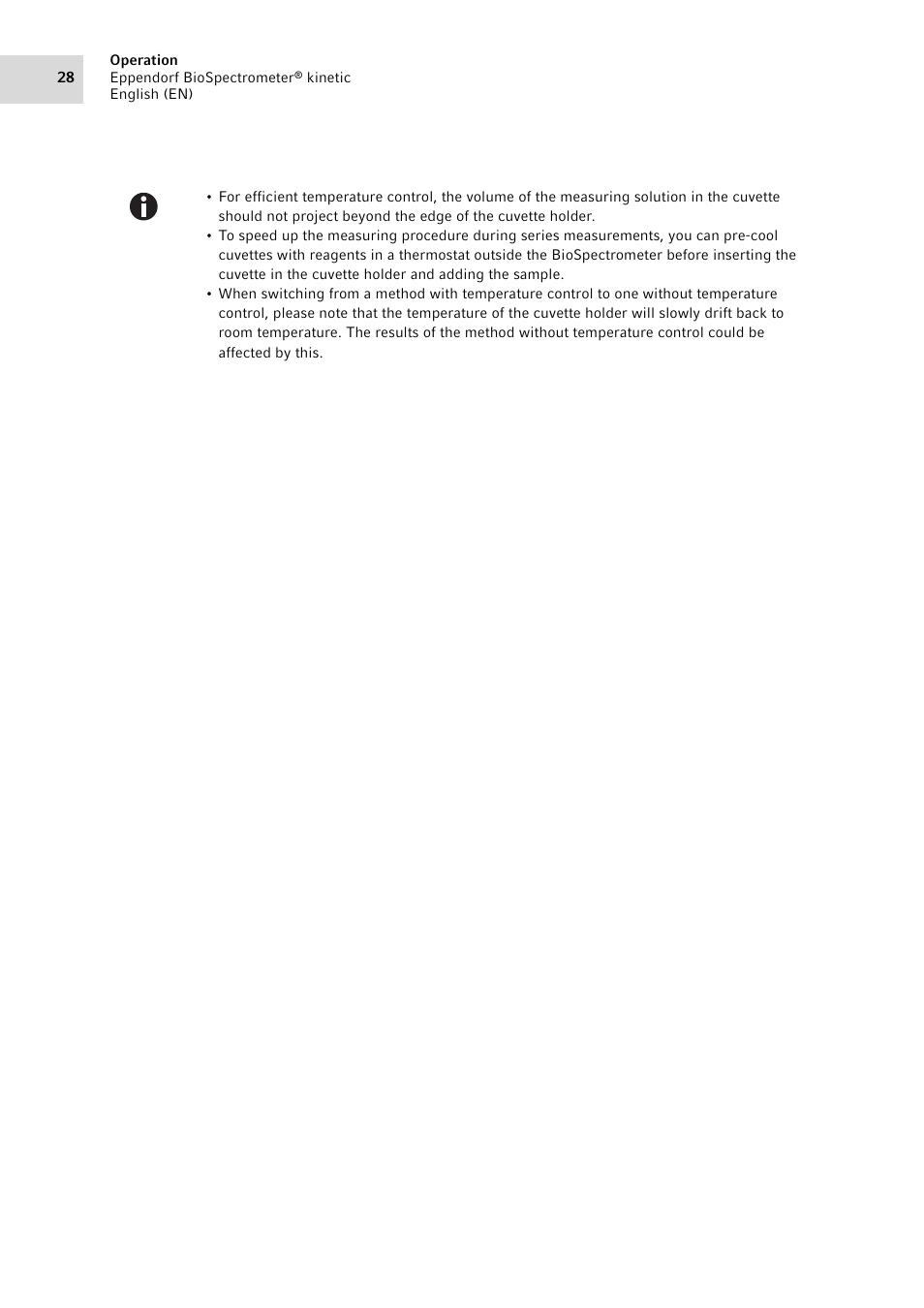 Eppendorf BioSpectrometer kinetic User Manual | Page 28 / 106