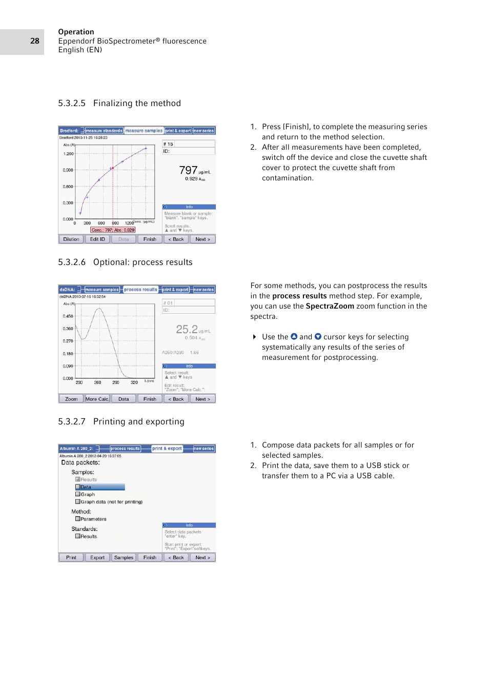 Eppendorf BioSpectrometer fluorescence User Manual | Page 28 / 102