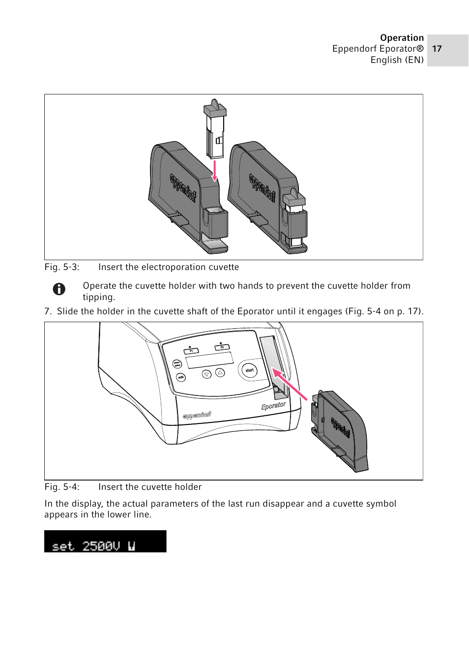 Eppendorf Eporator User Manual | Page 17 / 38