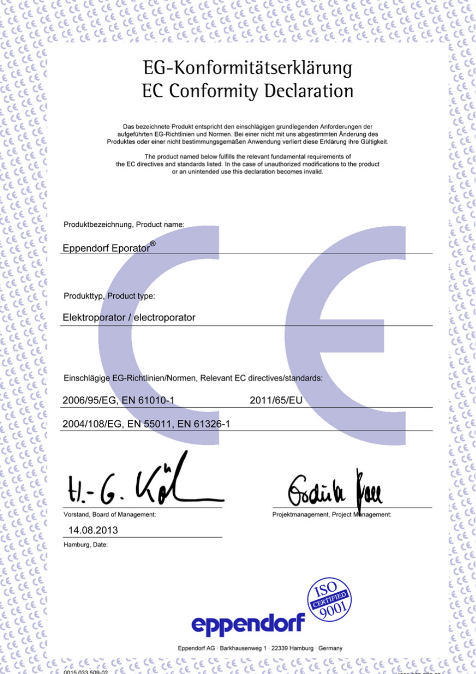 Eppendorf Eporator User Manual | Page 35 / 38