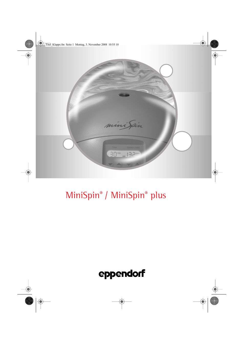 Eppendorf MiniSpin plus User Manual | 25 pages