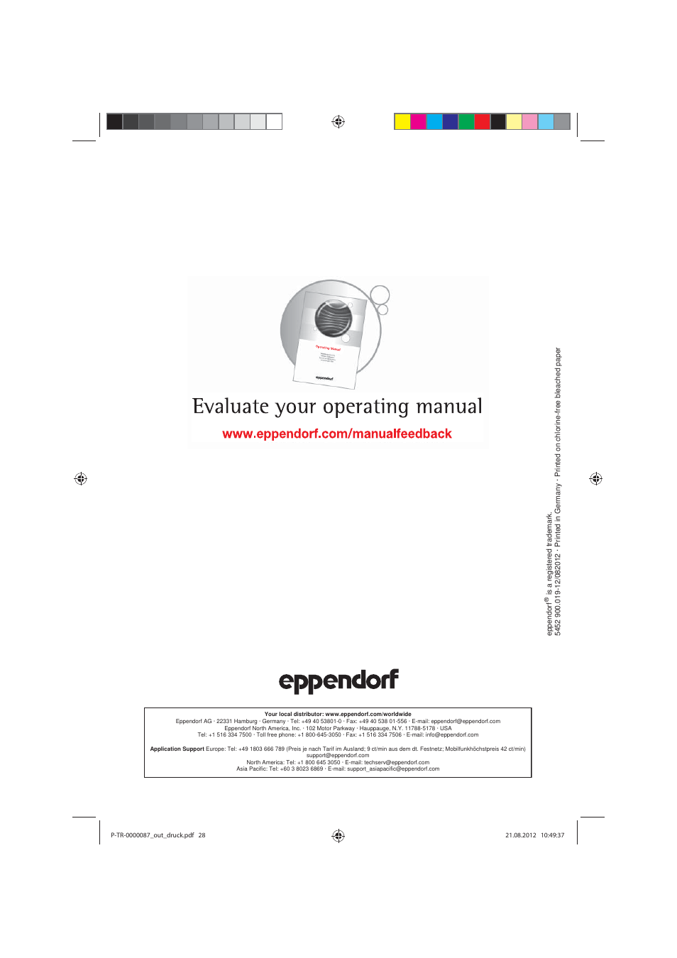 Eppendorf MiniSpin plus User Manual | Page 25 / 25