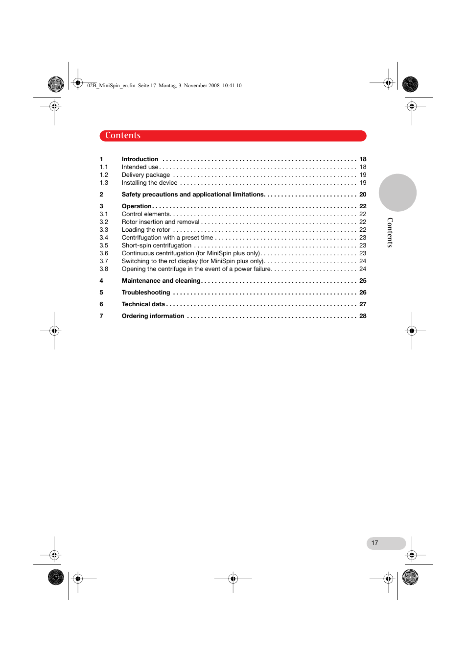 Eppendorf MiniSpin plus User Manual | Page 5 / 25