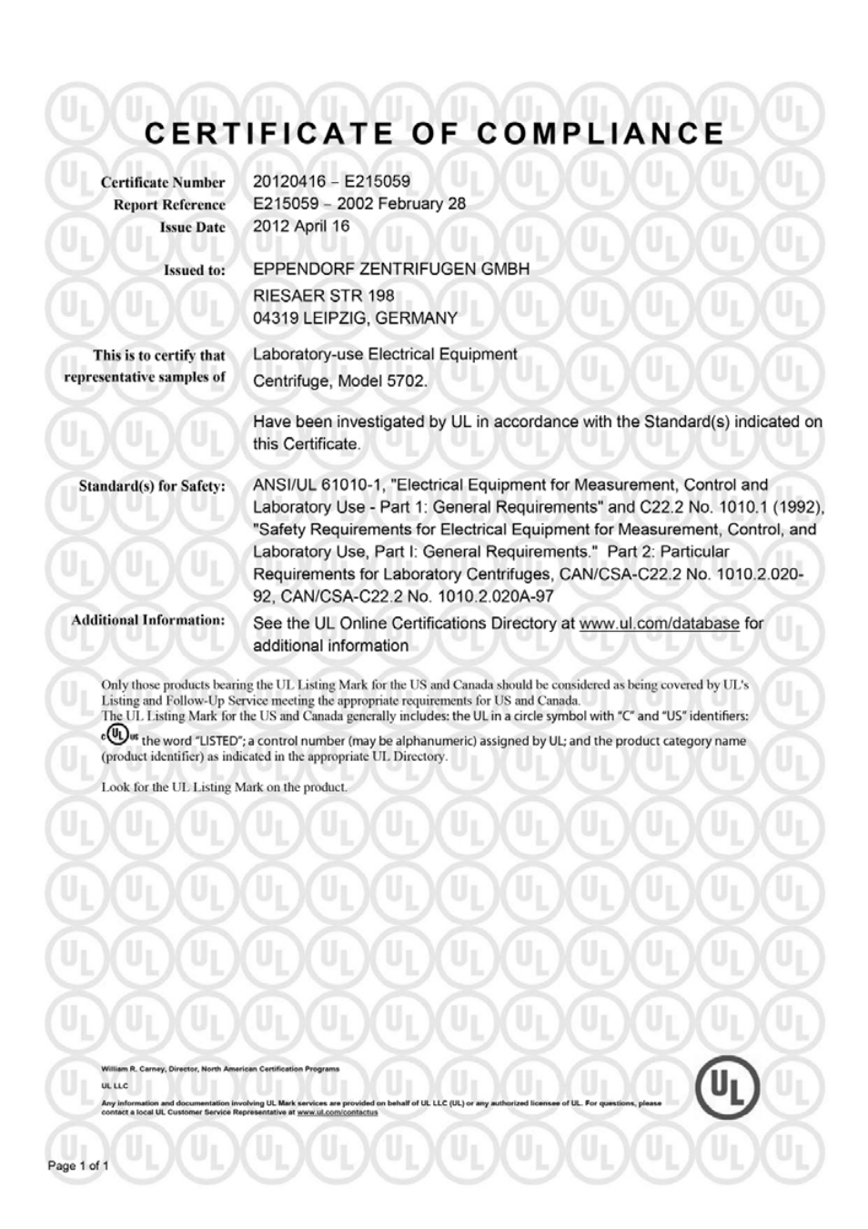 Eppendorf 5702 RH Centrifuge User Manual | Page 29 / 32