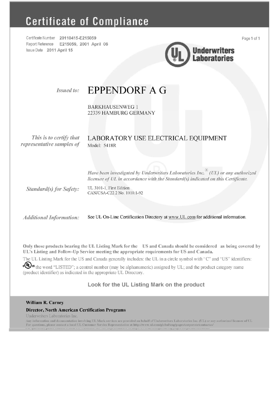 Eppendorf 5418 R Centrifuge User Manual | Page 76 / 80