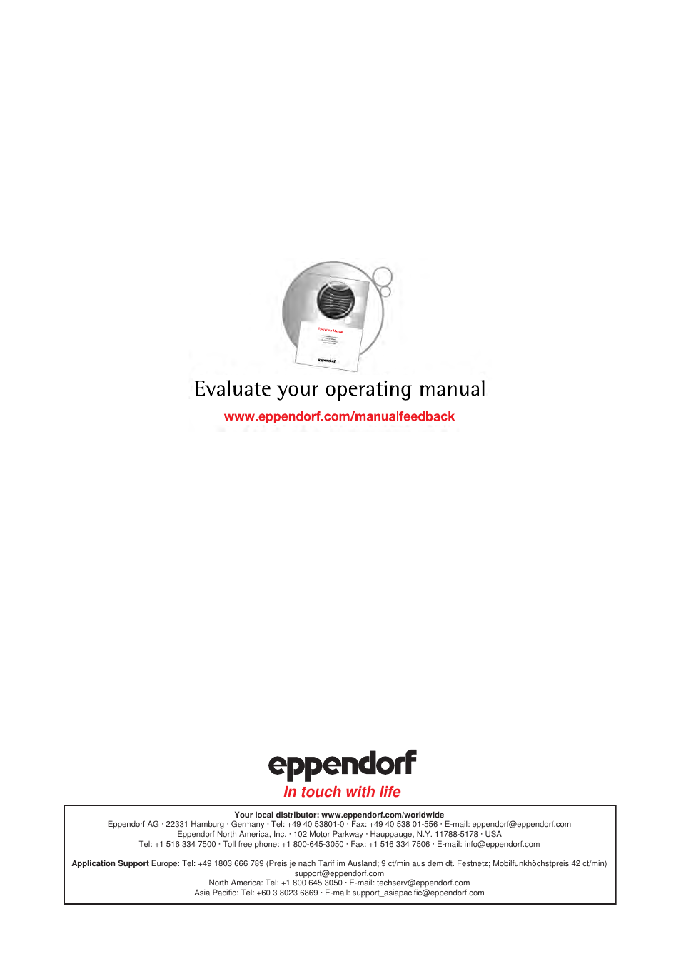 Eppendorf 5424 R Centrifuge User Manual | Page 71 / 71