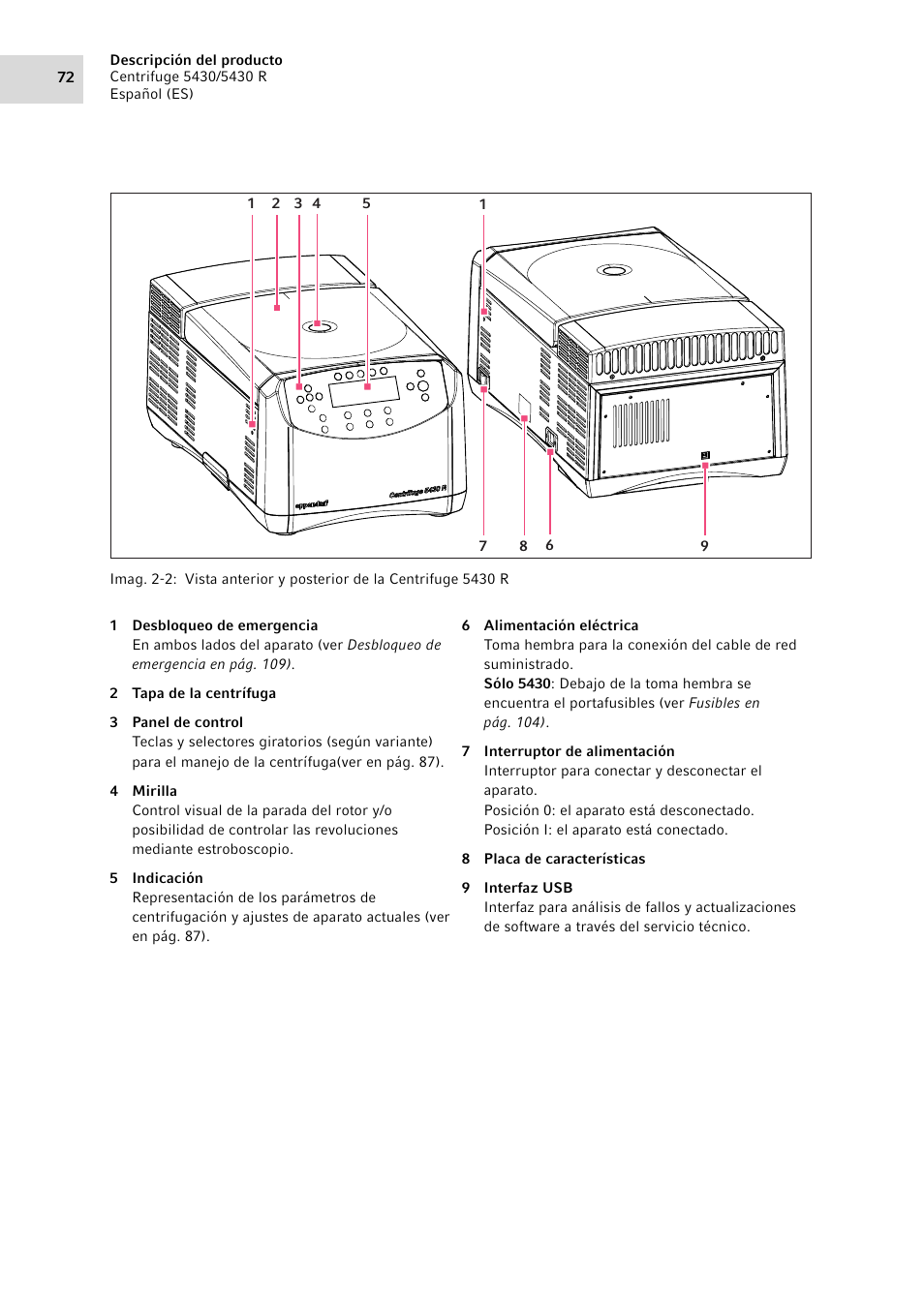 Eppendorf 5430 R Centrifuge User Manual | Page 72 / 130