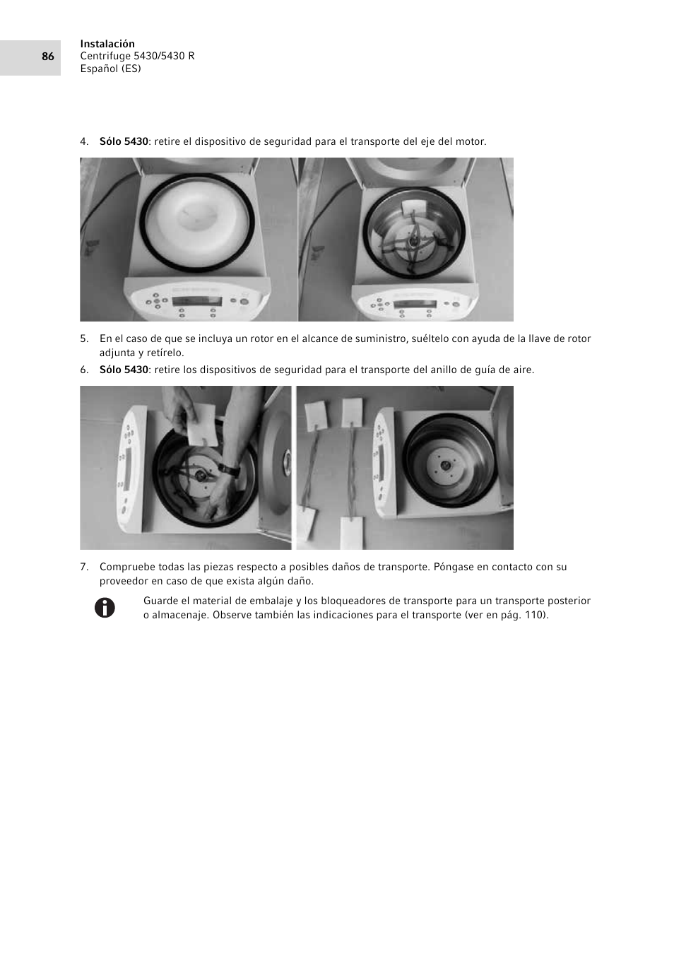 Eppendorf 5430 R Centrifuge User Manual | Page 86 / 130