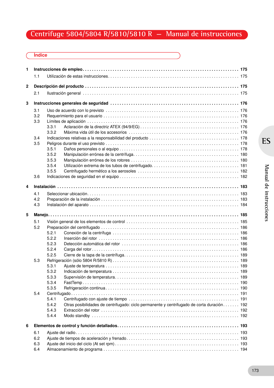 Manual de instrucciones | Eppendorf 5810 R Centrifuge User Manual | Page 85 / 127