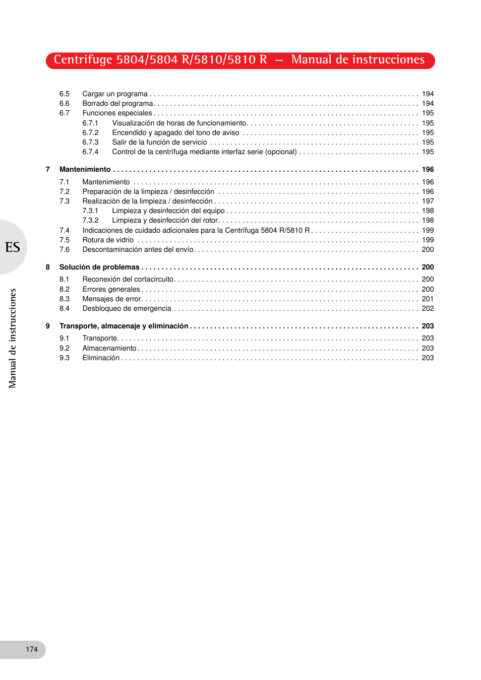 Manual de instrucciones | Eppendorf 5810 R Centrifuge User Manual | Page 86 / 127