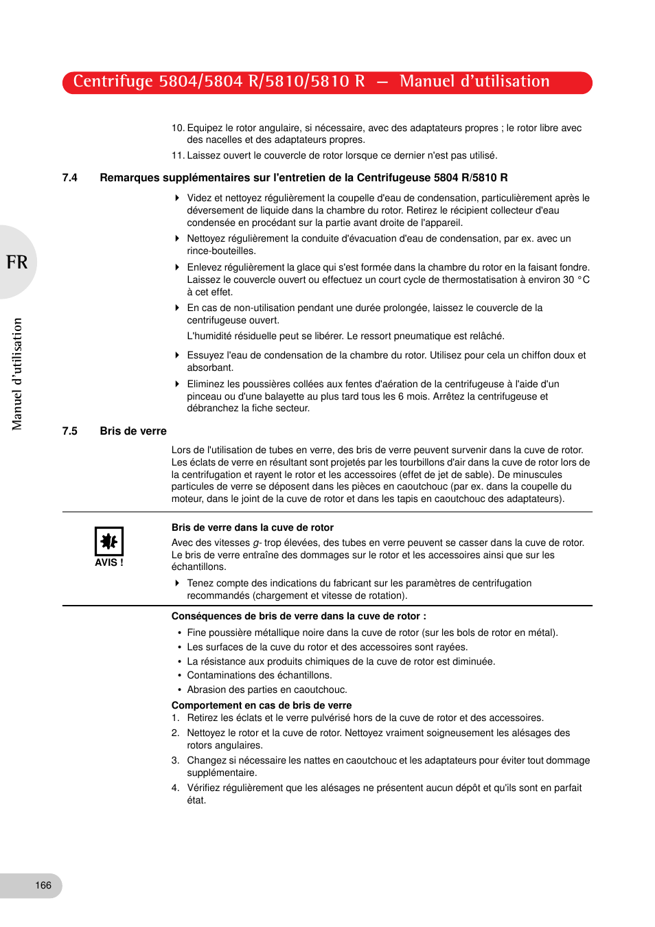 5 bris de verre | Eppendorf 5810 R Centrifuge User Manual | Page 112 / 129