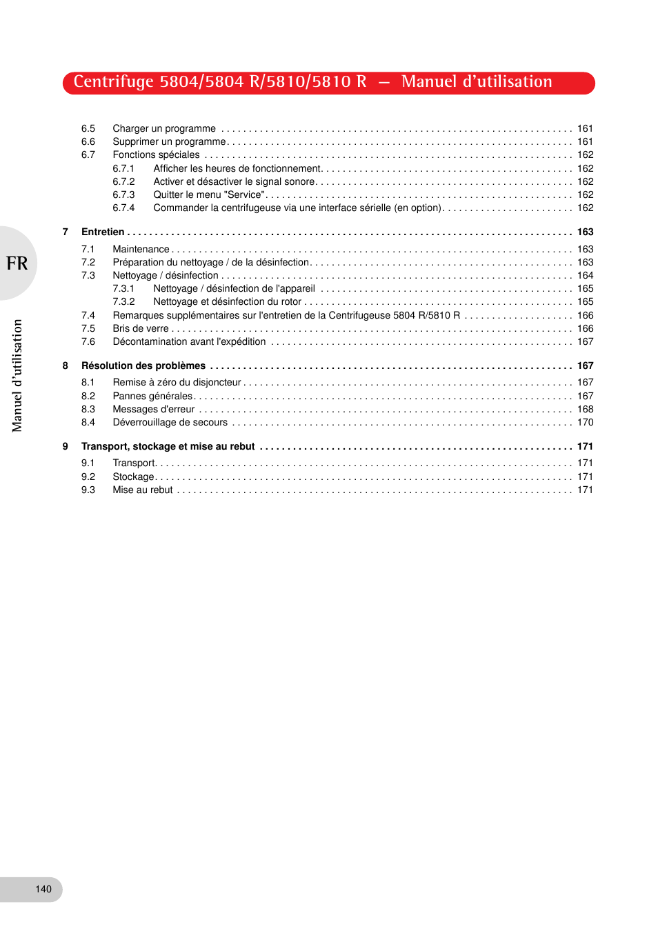 Manuel d'utilisation | Eppendorf 5810 R Centrifuge User Manual | Page 86 / 129