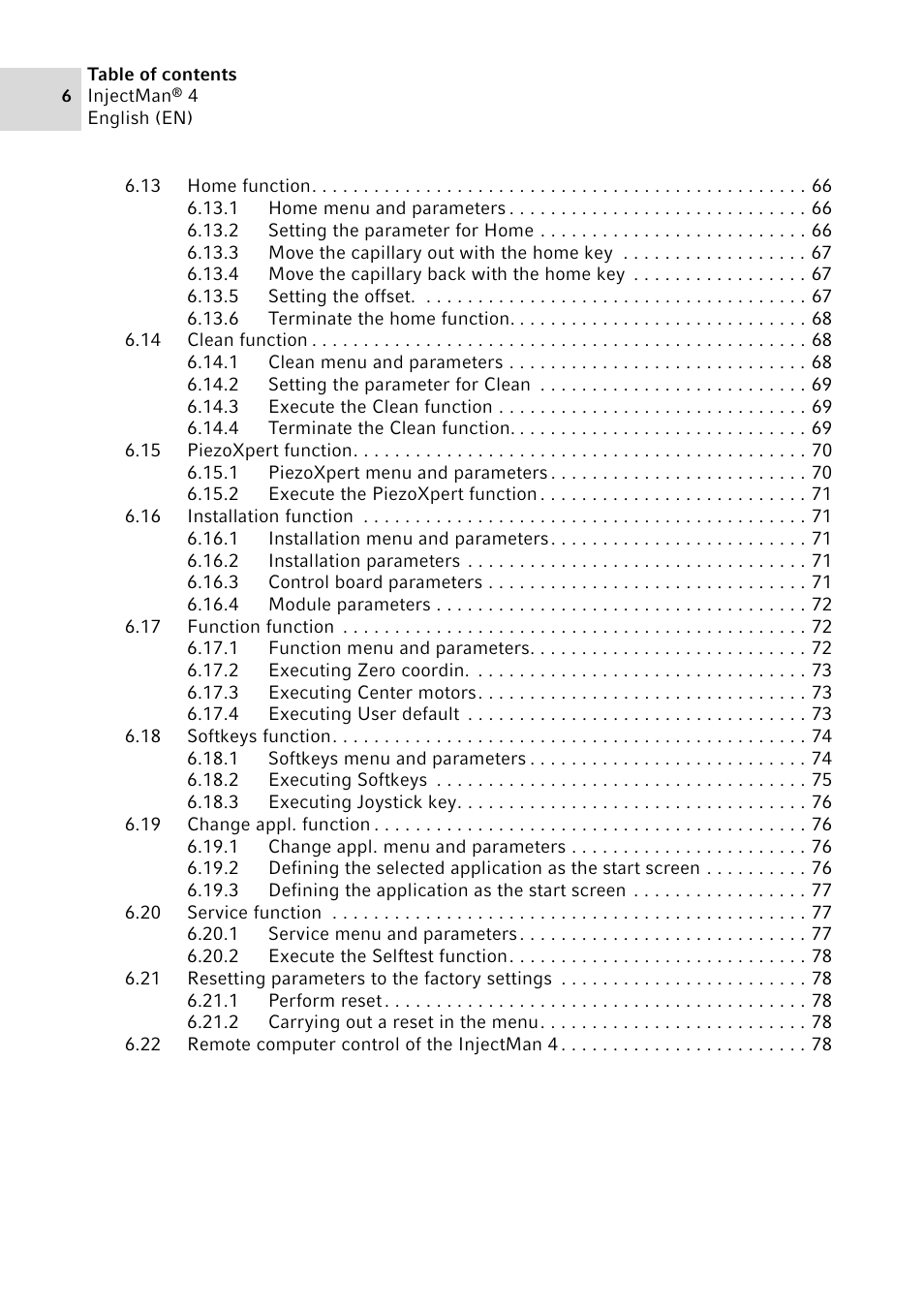 Eppendorf InjectMan 4 User Manual | Page 6 / 100