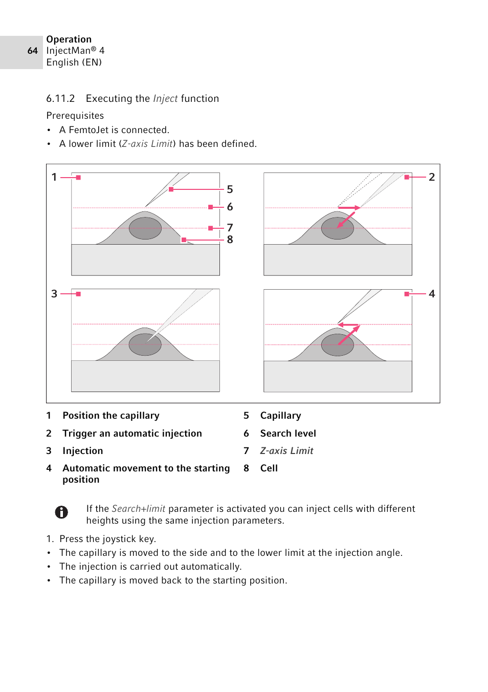 Eppendorf InjectMan 4 User Manual | Page 64 / 100