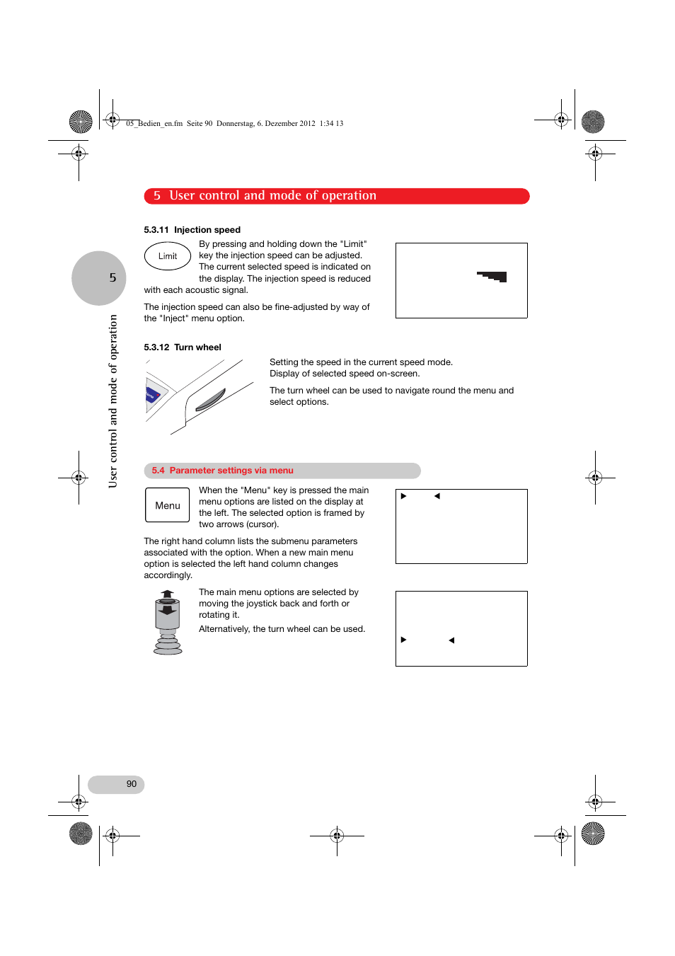 Inject 600, 5 user control and mode of operation, User control and mode of operation | Eppendorf InjectMan NI 2 User Manual | Page 37 / 60