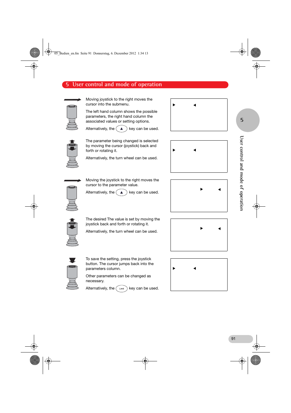 5 user control and mode of operation 5, User control and mode of operation | Eppendorf InjectMan NI 2 User Manual | Page 38 / 60