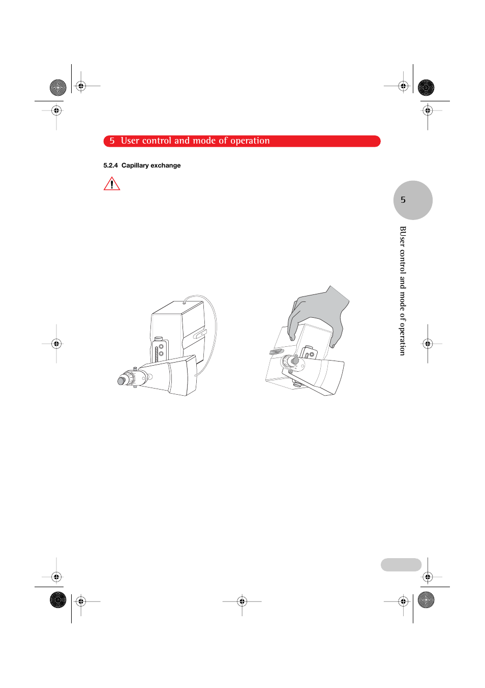 5 user control and mode of operation, Buser control and mode of operation | Eppendorf PatchMan NP 2 User Manual | Page 28 / 53