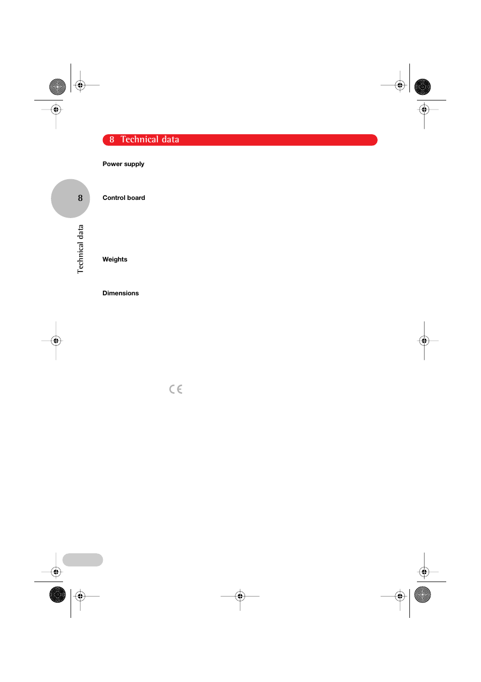 8 technical data 8, Technical data | Eppendorf PatchMan NP 2 User Manual | Page 37 / 53