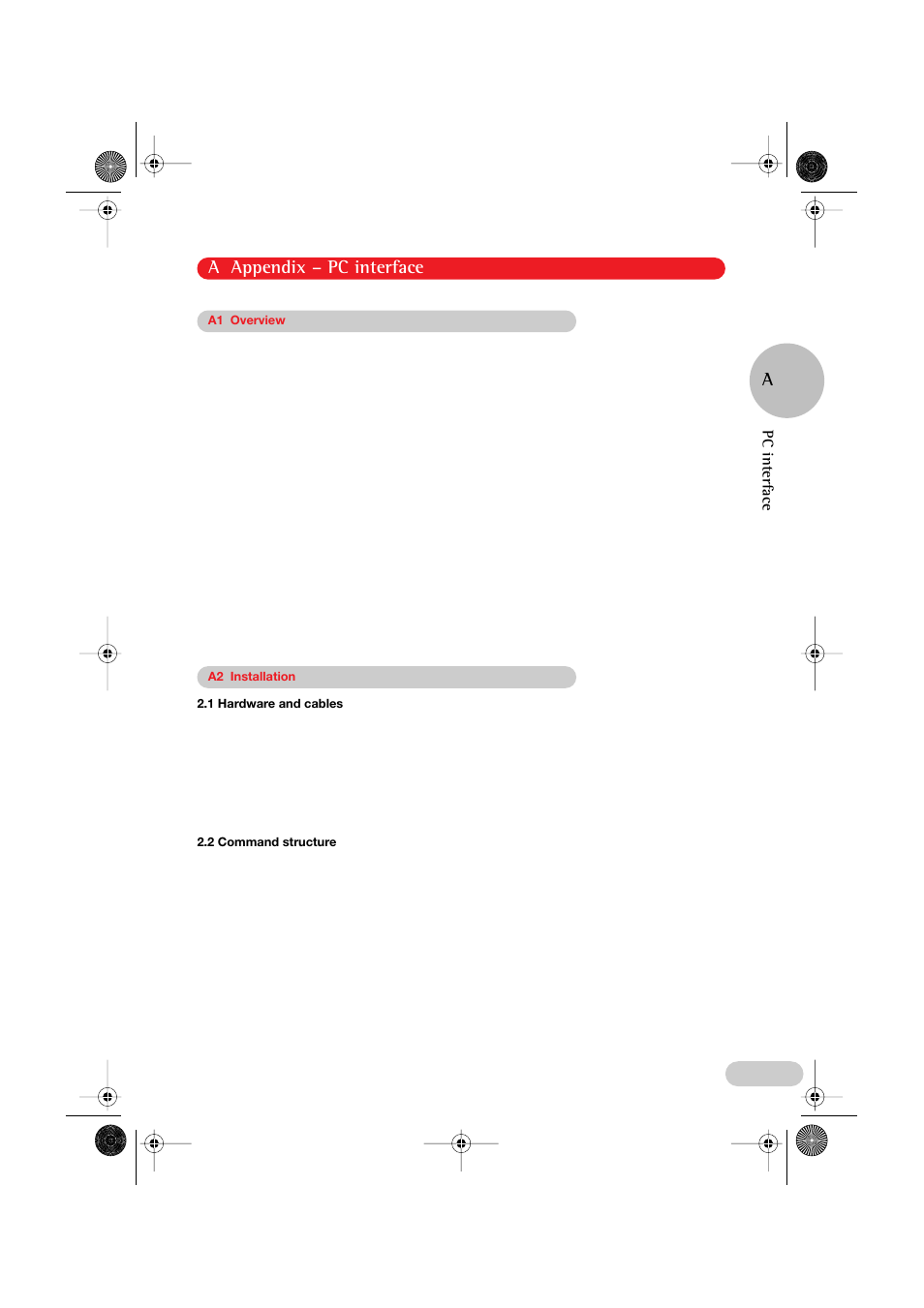 A appendix – pc interface a, Pc interface | Eppendorf PatchMan NP 2 User Manual | Page 44 / 53