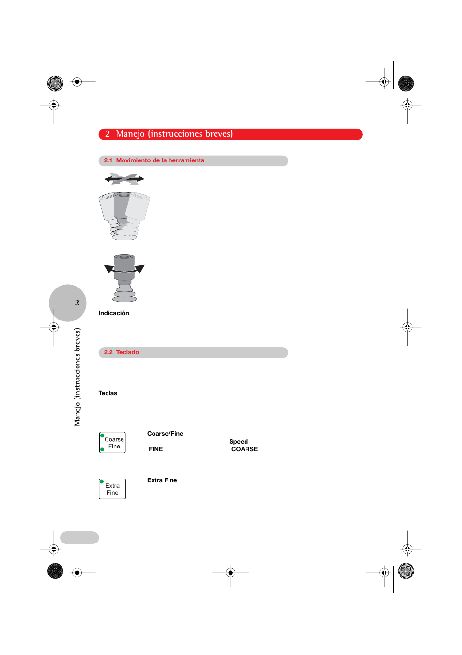 2 manejo (instrucciones breves) 2 | Eppendorf PatchMan NP 2 User Manual | Page 7 / 13