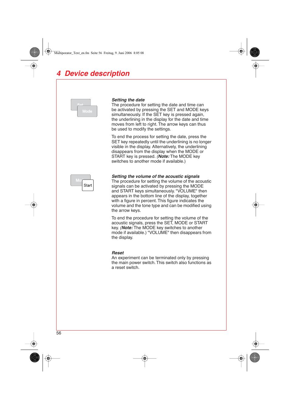 4 device description | Eppendorf Multiporator User Manual | Page 14 / 49