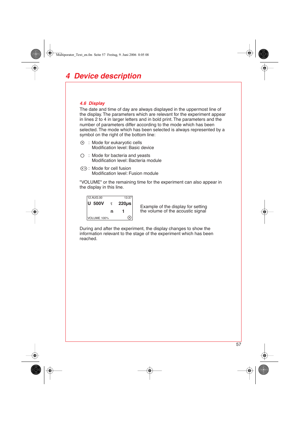 4 device description | Eppendorf Multiporator User Manual | Page 15 / 49