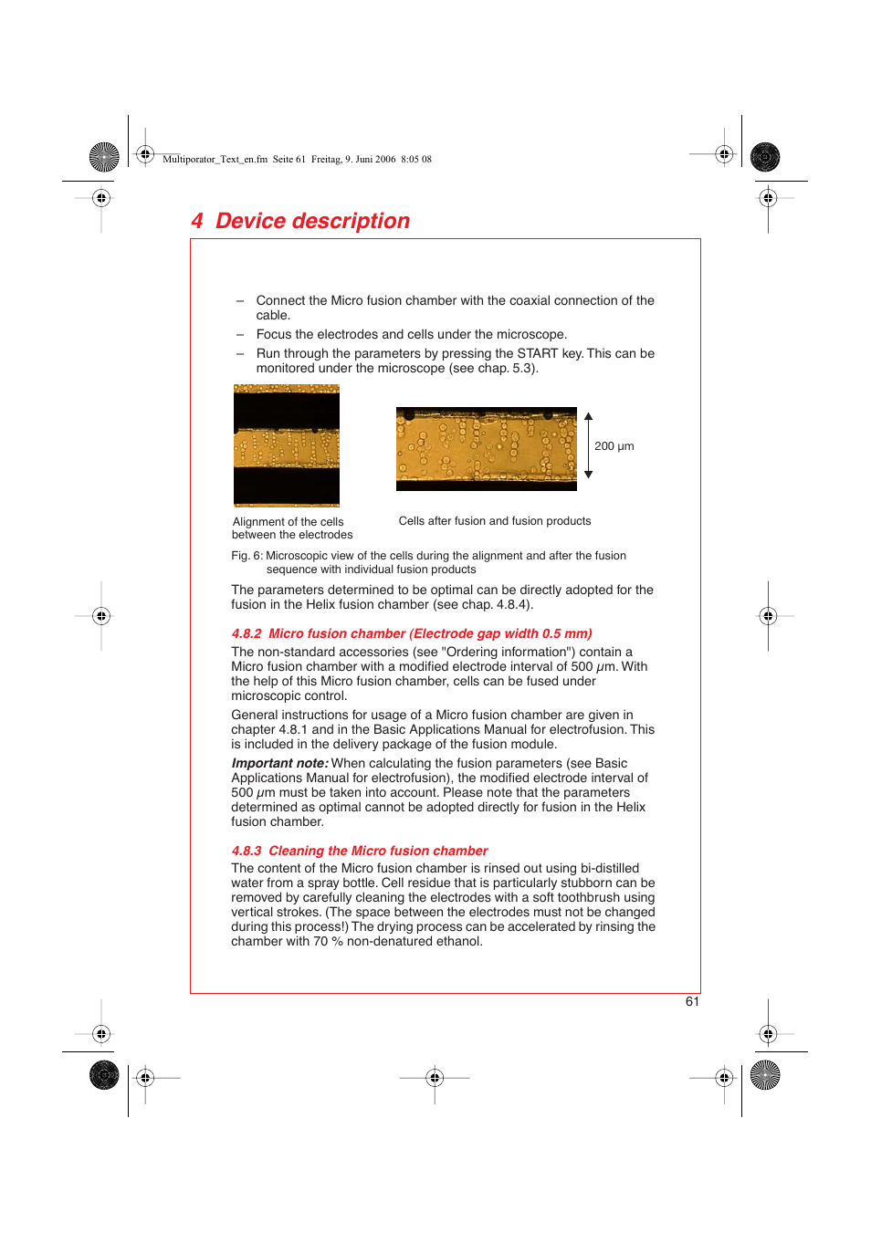 4 device description | Eppendorf Multiporator User Manual | Page 19 / 49