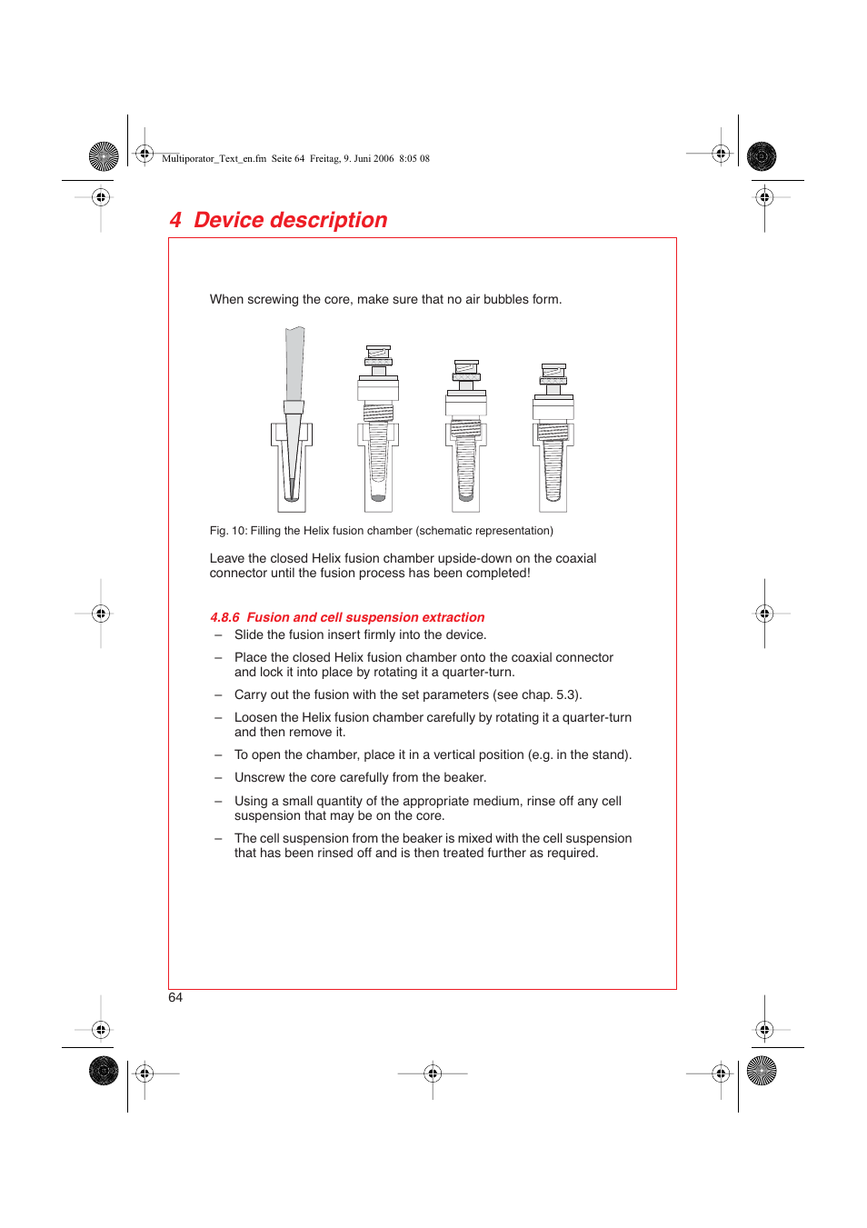 4 device description | Eppendorf Multiporator User Manual | Page 22 / 49