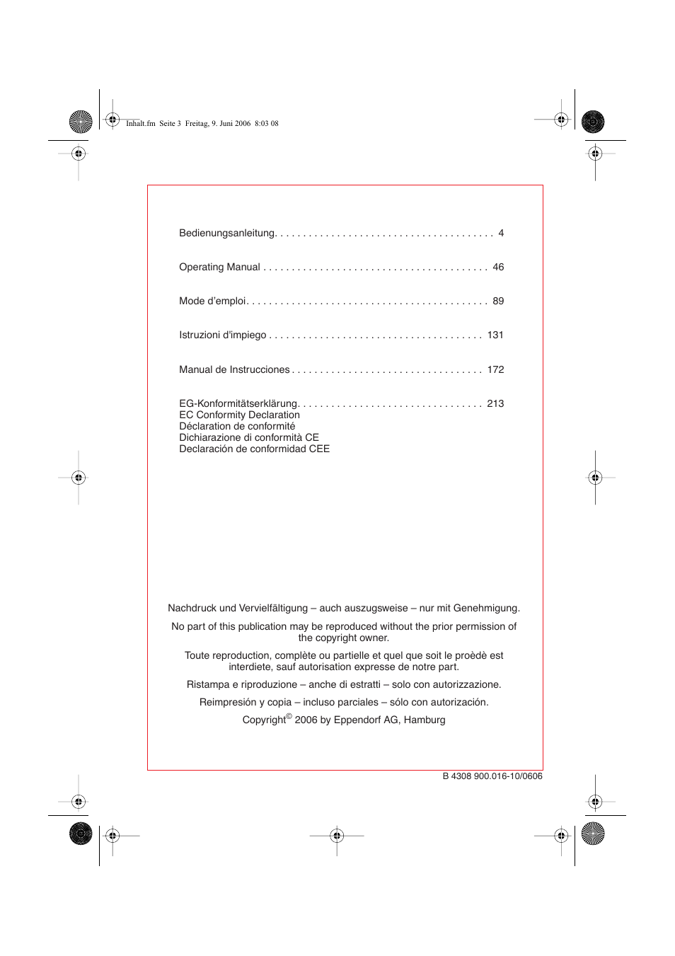 Eppendorf Multiporator User Manual | Page 3 / 49