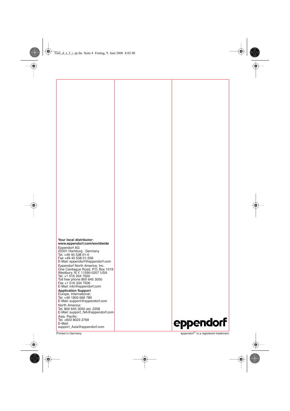 Eppendorf Multiporator User Manual | Page 49 / 49