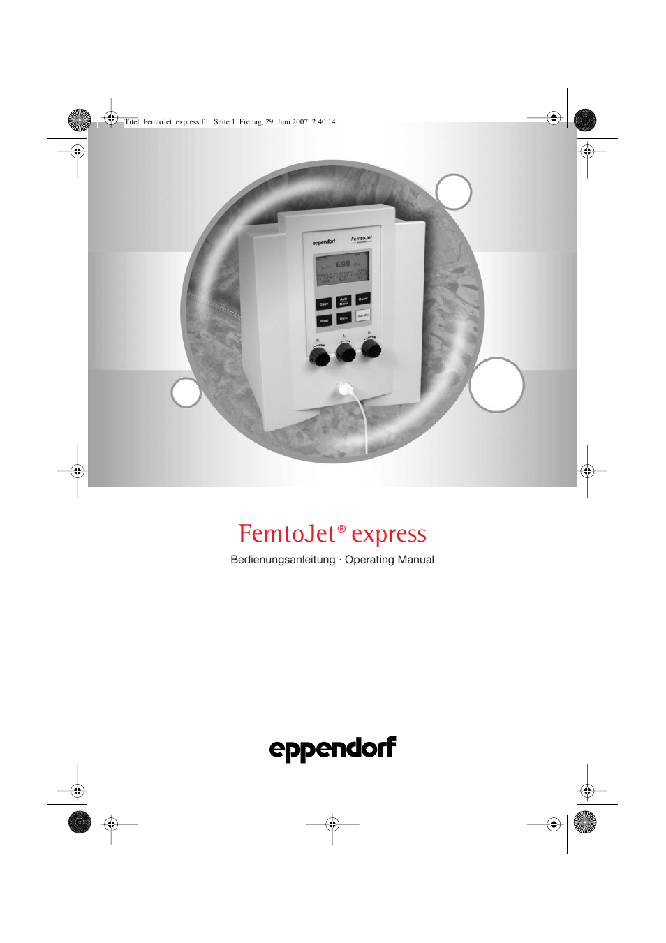 Eppendorf FemtoJet express User Manual | 56 pages