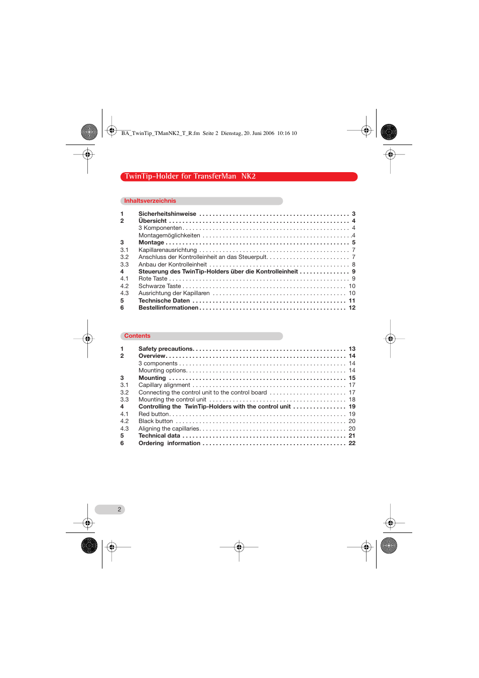 Eppendorf TwinTip-Holder for TransferMan NK 2 User Manual | Page 2 / 14