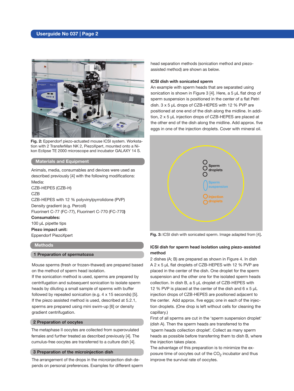 Eppendorf Piezo-actuated Mouse ICSI (intracytoplasmic sperm injection) User Manual | Page 2 / 8