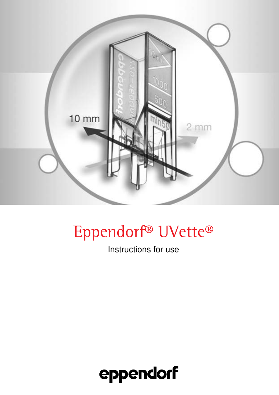 Eppendorf UVette User Manual | 12 pages