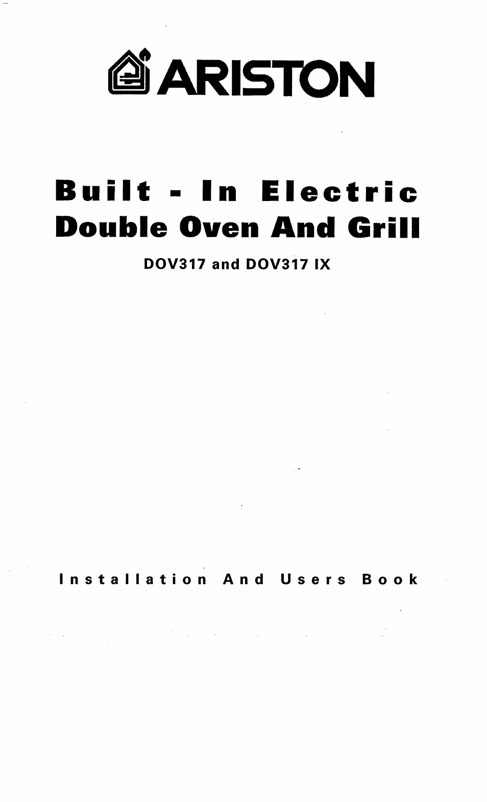 Ariston DOV317 User Manual | 28 pages