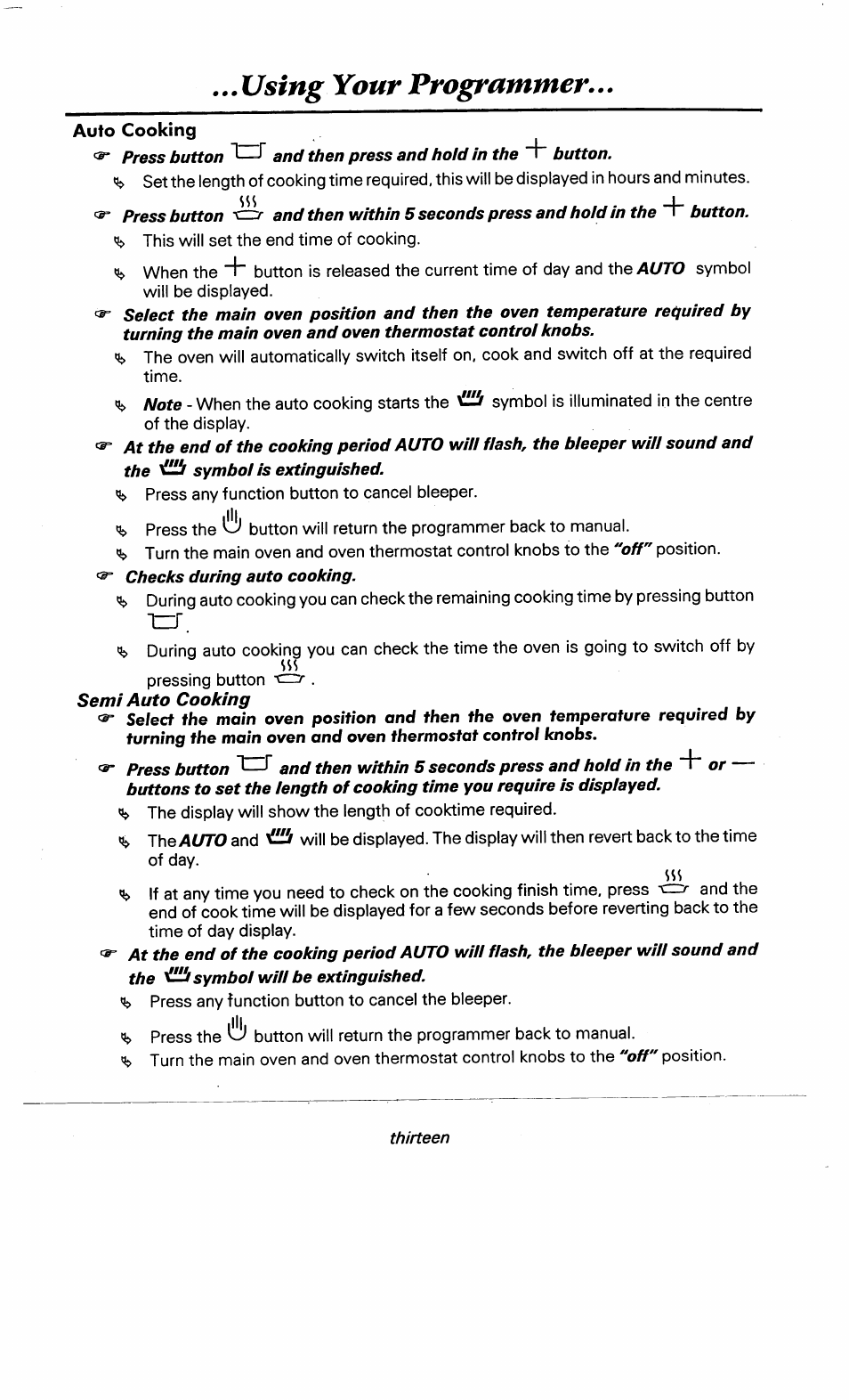 Using your programmer | Ariston DOV317 User Manual | Page 15 / 28