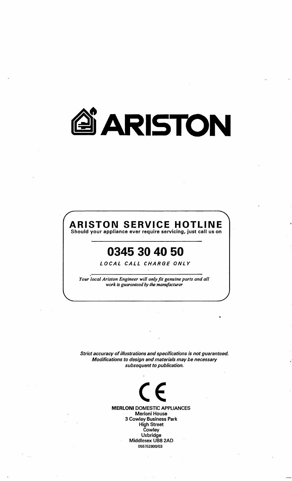 Ariston | Ariston DOV317 User Manual | Page 28 / 28