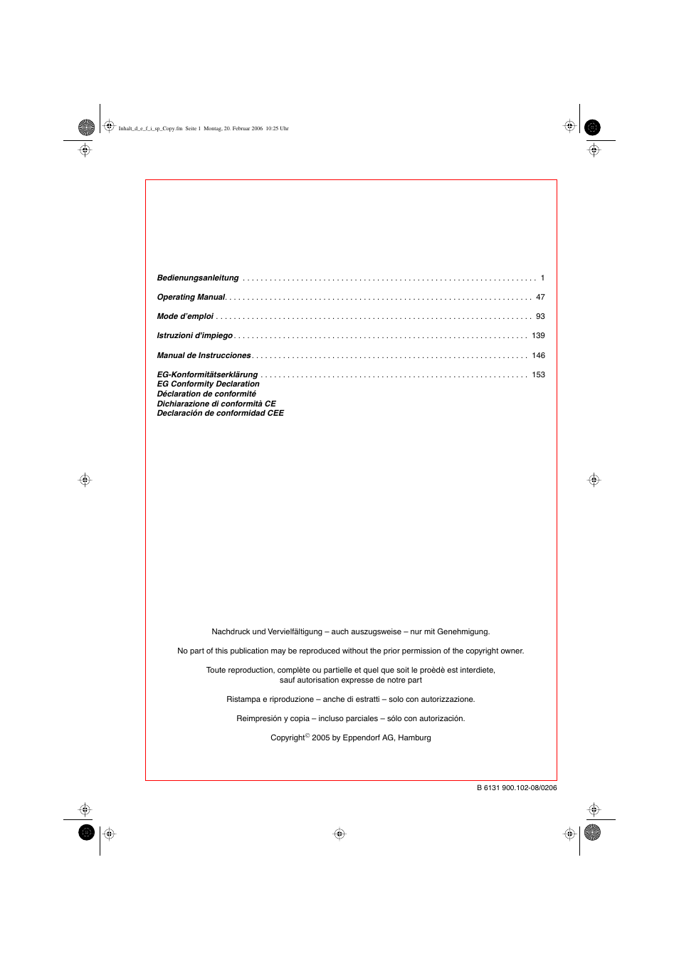 Eppendorf BioPhotometer User Manual | Page 3 / 53