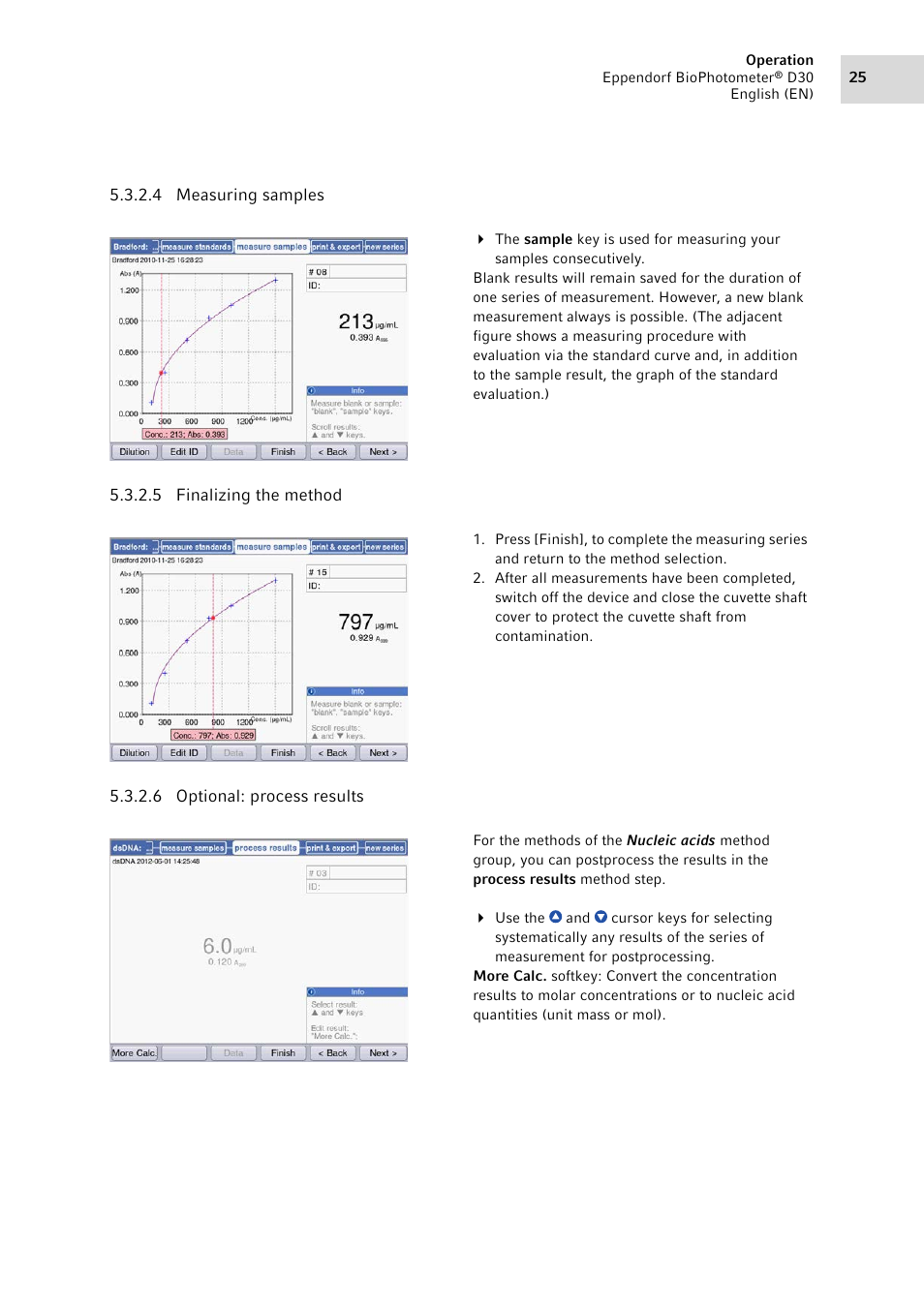 Eppendorf D30 BioPhotometer User Manual | Page 25 / 86