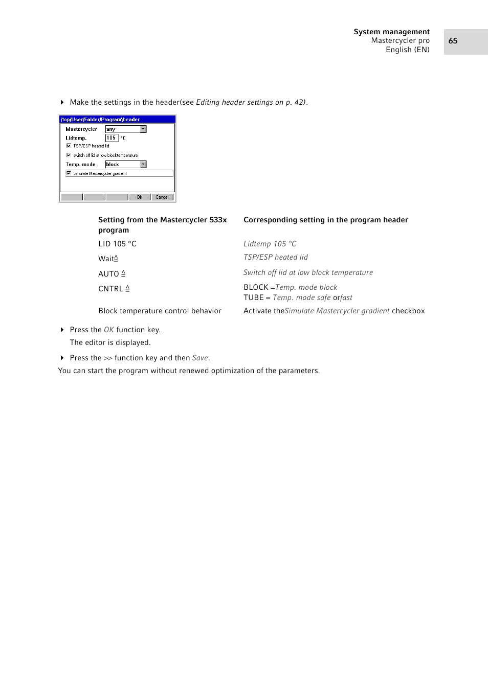 Eppendorf Mastercycler pro User Manual | Page 65 / 94