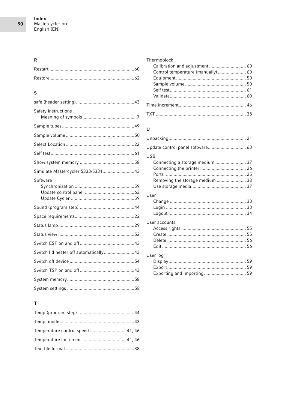 Eppendorf Mastercycler pro User Manual | Page 90 / 94