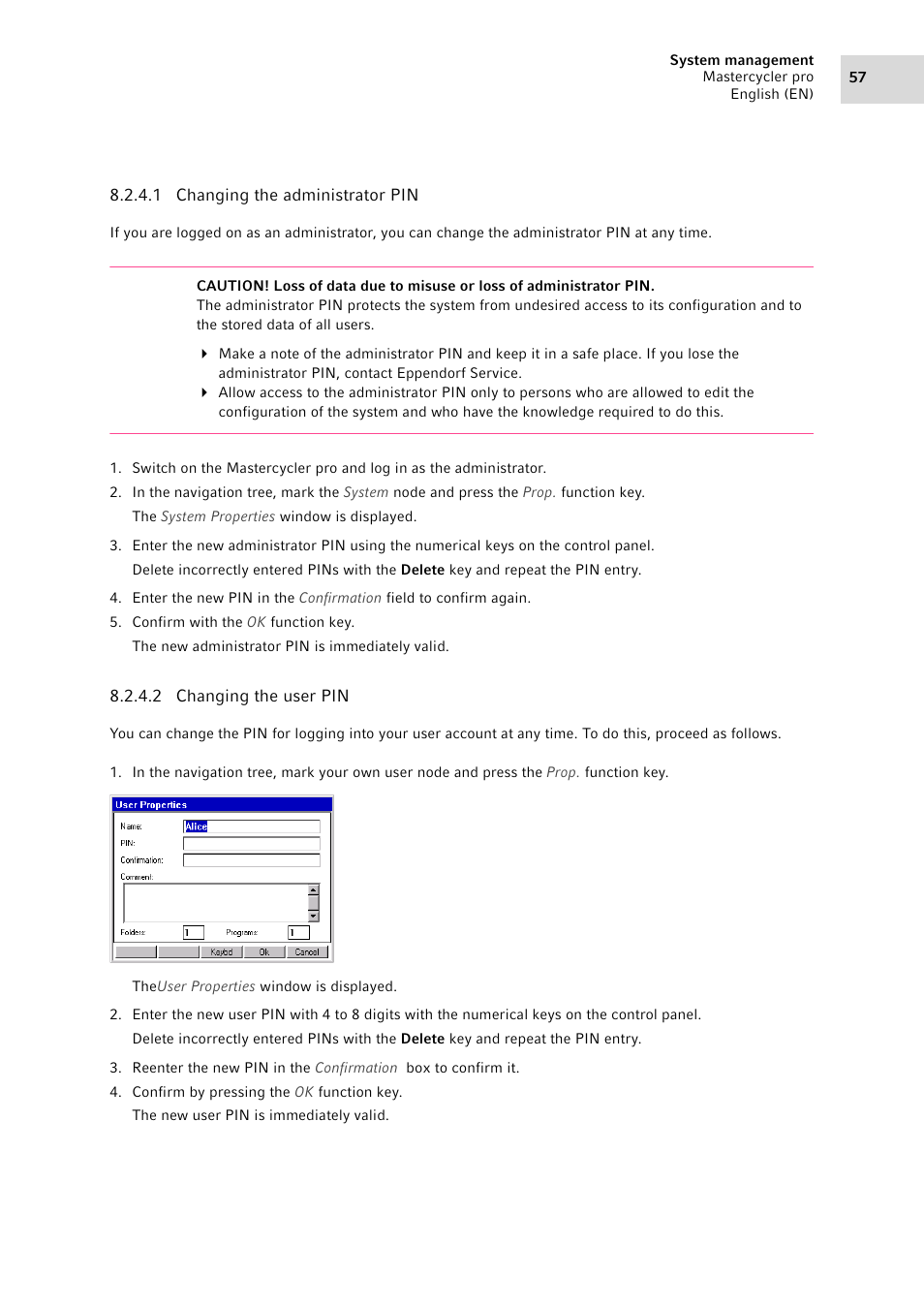 Eppendorf Mastercycler pro User Manual | Page 57 / 120